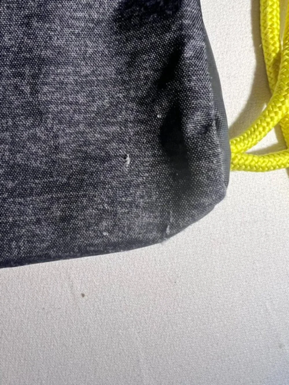 ADIDAS Rumble‎ II Sackpack durable drawstring black gray yellow gym travel